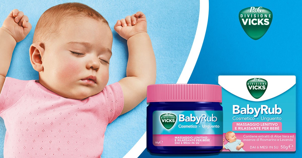 Vicks baby Rub massaggio